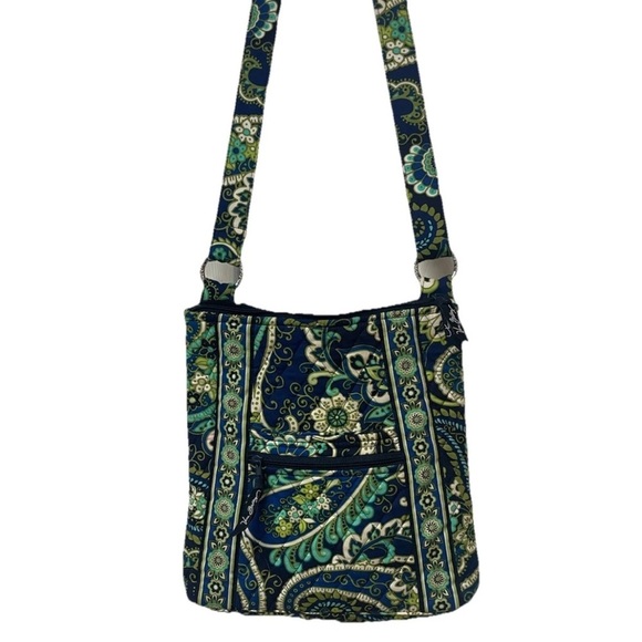 NWOT Vera Bradley Rhythm and Blues Pattern Hipster Crossbody Bag Retired, boho - Picture 3 of 8